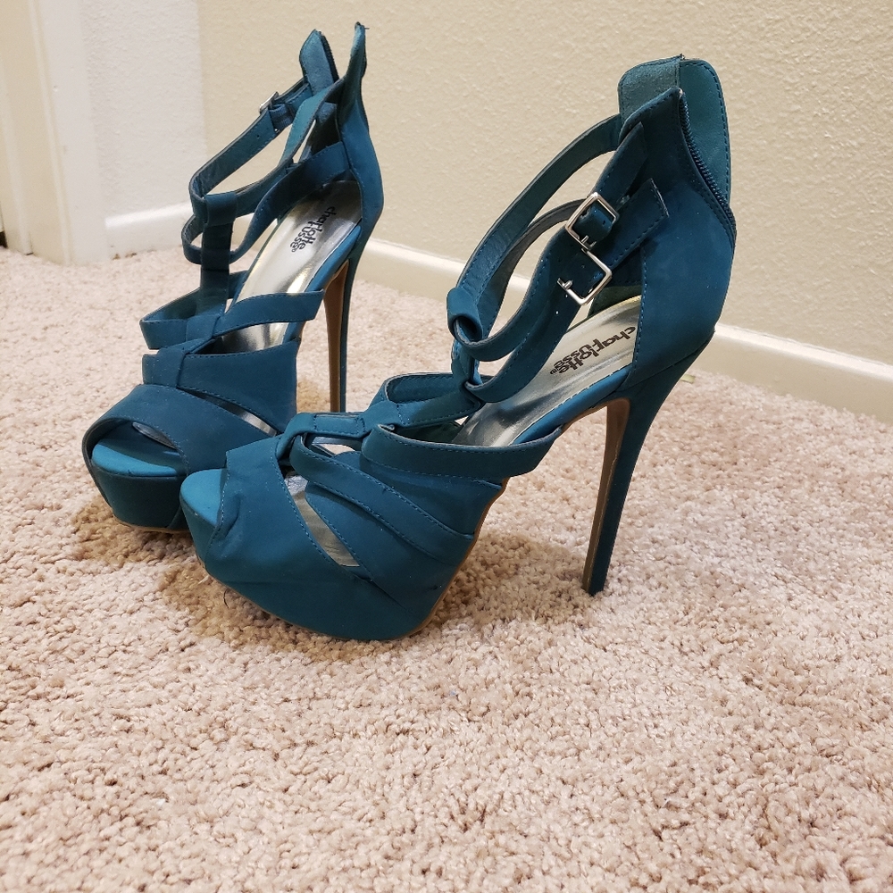 Teal heels